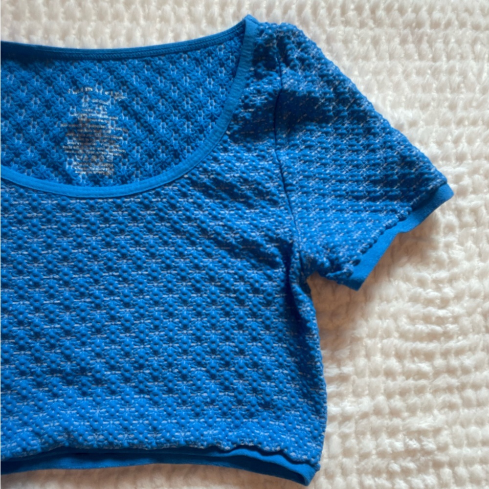 Intimately Free People | Seamless Micro Crop in Super Sonic Sky | Crop Top | NWT - Picture 5 of 13
